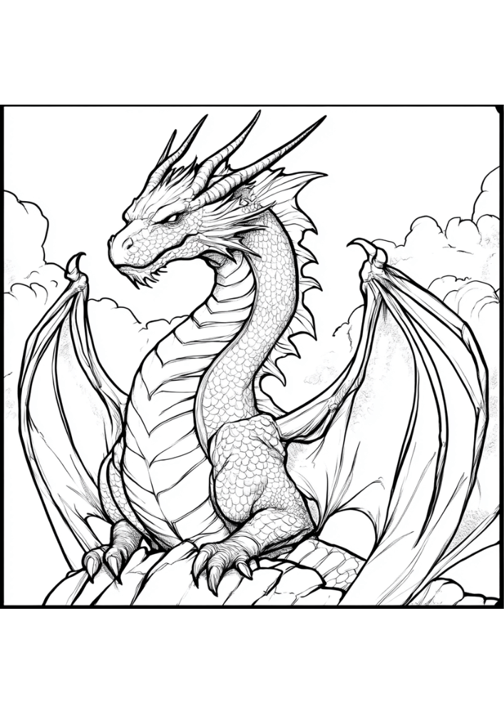 ausmalbild-Drachen11