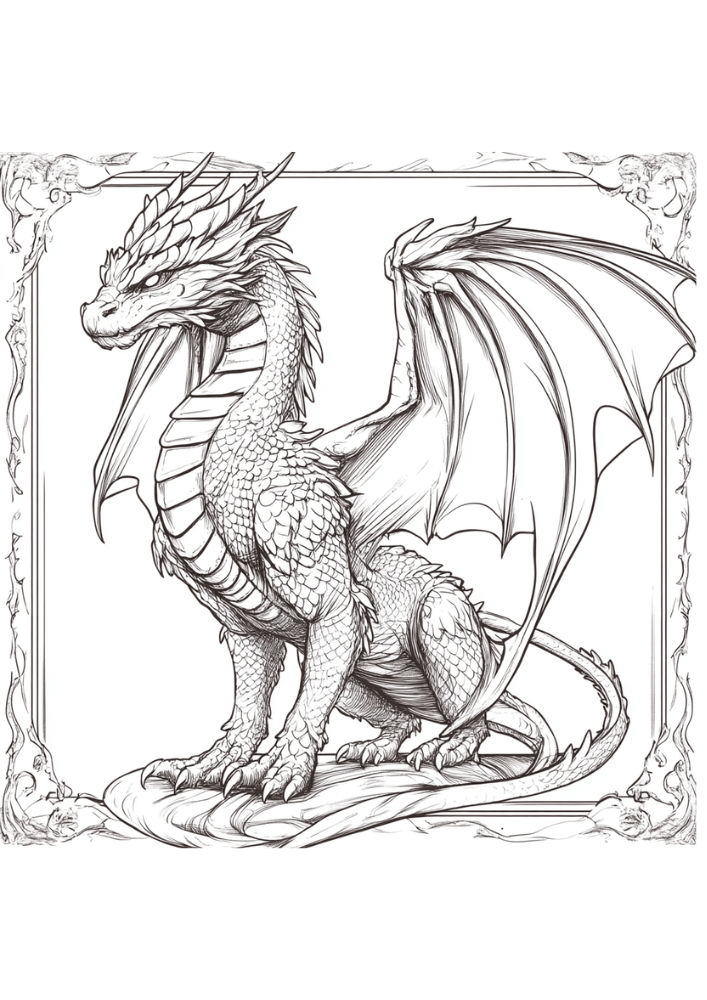 ausmalbild-Drachen6