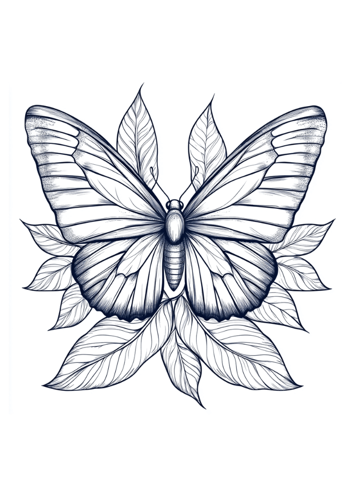 ausmalbild-Schmetterling5