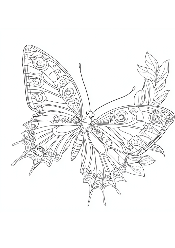 ausmalbild-Schmetterling8